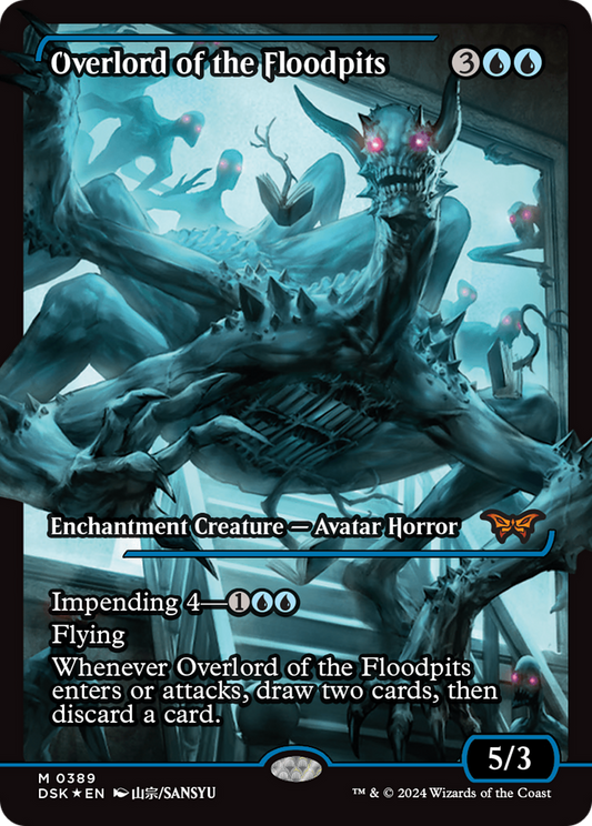 Overlord of the Floodpits (DSK-389) - Duskmourn: House of Horror: (Showcase) Foil