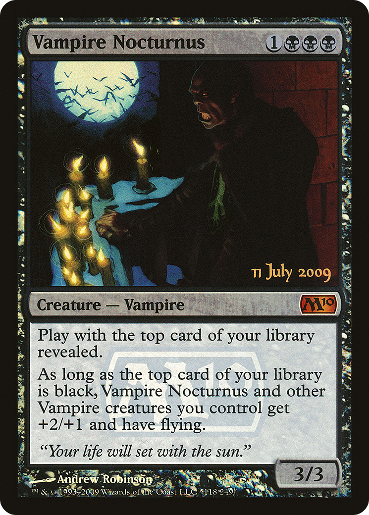 Vampire Nocturnus (PM10-118★) - Magic 2010 Promos Foil