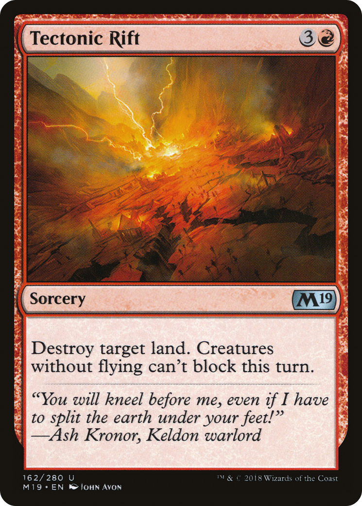 Tectonic Rift (M19-162) - Core Set 2019