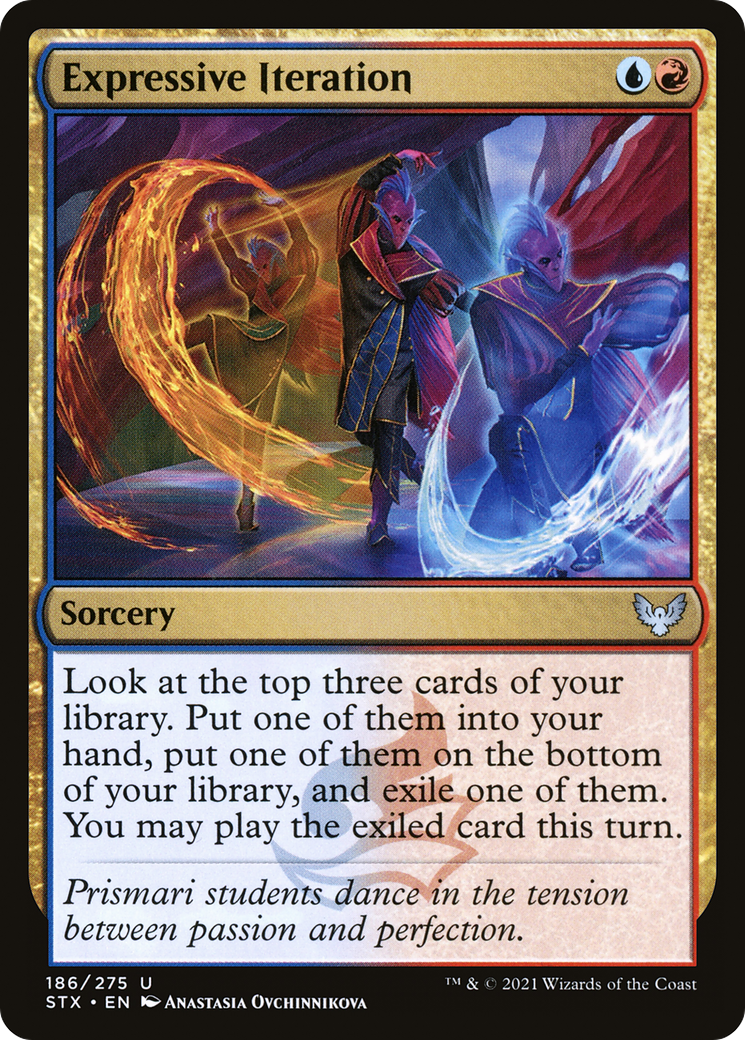 Expressive Iteration (STX-186) - Strixhaven: School of Mages Foil