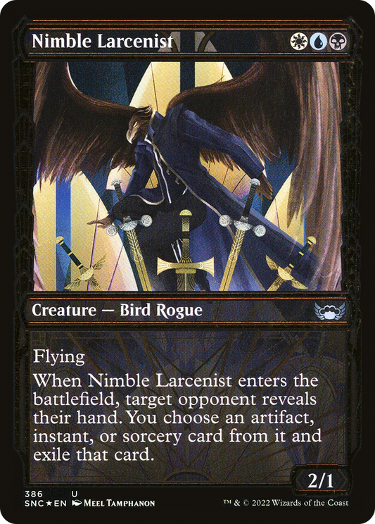 Nimble Larcenist  (Gilded Foil)(SNC-386) - Streets of New Capenna: (Showcase) Foil