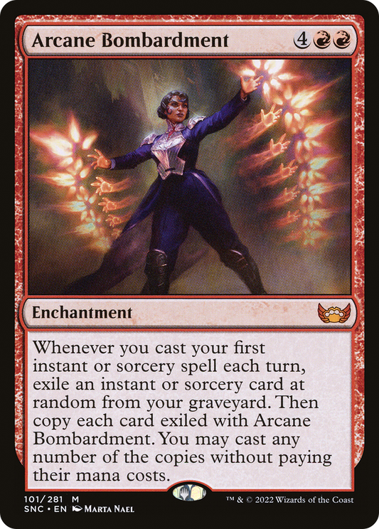 Arcane Bombardment (SNC-101) - Streets of New Capenna Foil