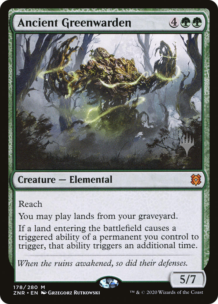 Ancient Greenwarden (PPZNR-178P) - Zendikar Rising Promos (Promo Pack)