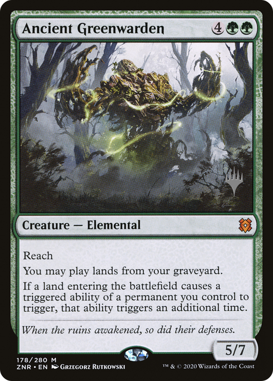 Ancient Greenwarden (PPZNR-178P) - Zendikar Rising Promos (Promo Pack) Foil
