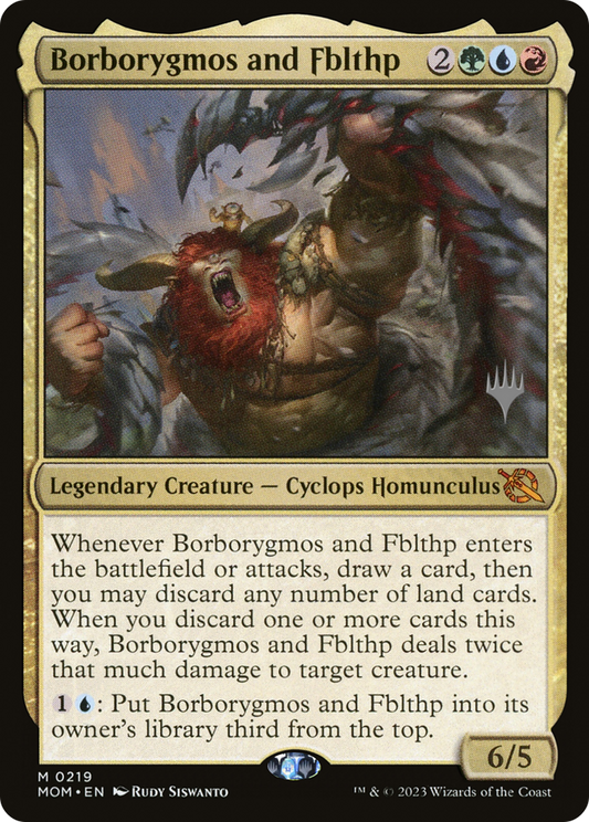 Borborygmos and Fblthp (PPMOM-219P) - March of the Machine Promos (Promo Pack) Foil