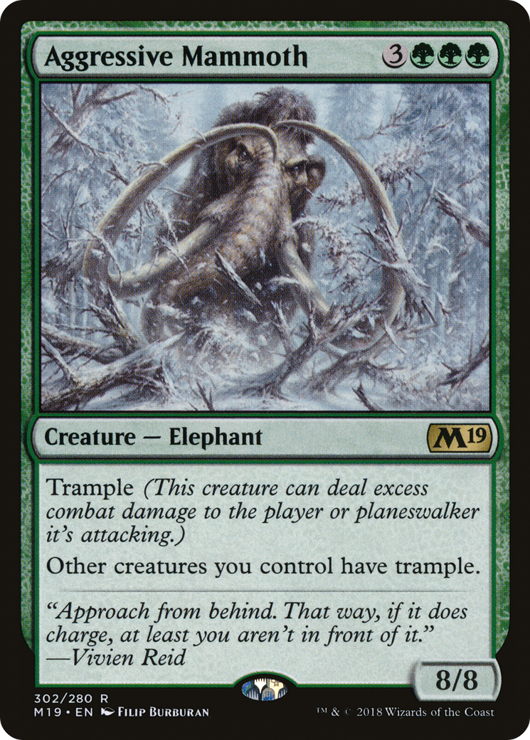 Aggressive Mammoth (M19-302) - Core Set 2019