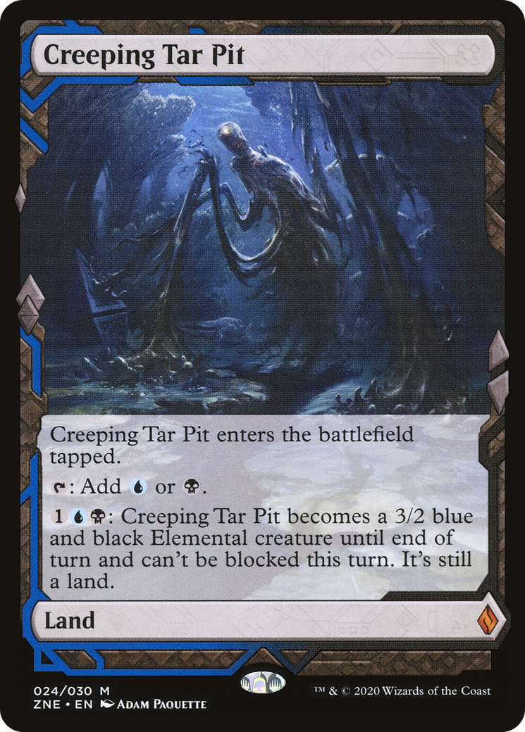 Creeping Tar Pit (ZNE-024) - Zendikar Rising Expeditions