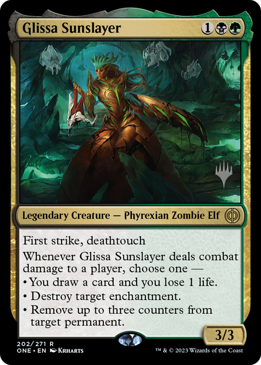 Glissa Sunslayer (PONE-202P) - Phyrexia: All Will Be One Promos