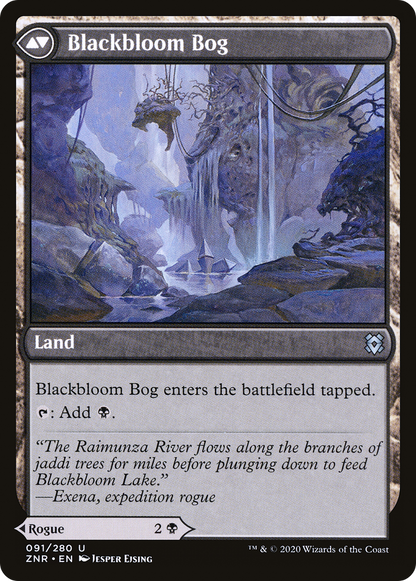 Blackbloom Rogue // Blackbloom Bog (ZNR-091) - Zendikar Rising Foil