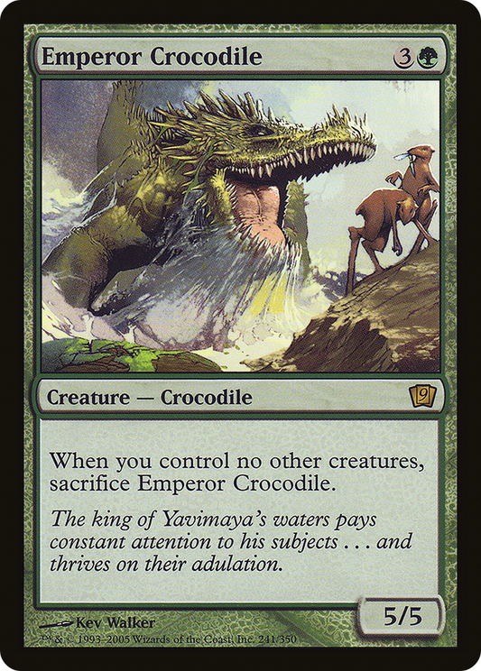 Emperor Crocodile (9ED-241★) - Ninth Edition Foil