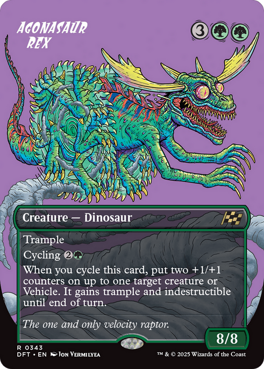 Agonasaur Rex  (Borderless)(DFT-343) - Aetherdrift Foil