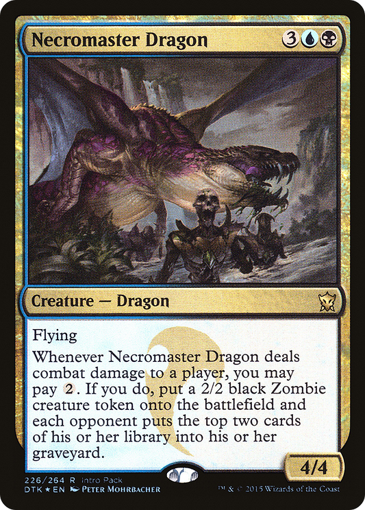 Necromaster Dragon (PDTK-226) - Dragons of Tarkir Promos Foil