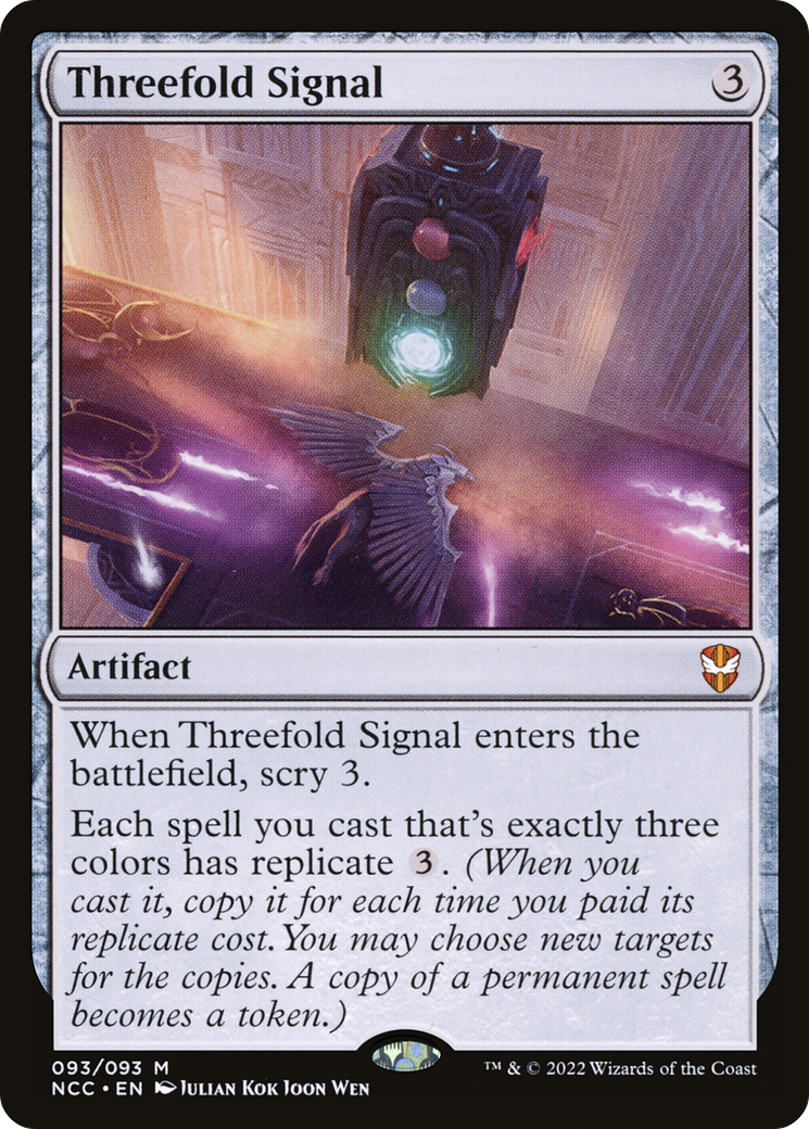 Threefold Signal  (NCC-093) - New Capenna Commander Foil