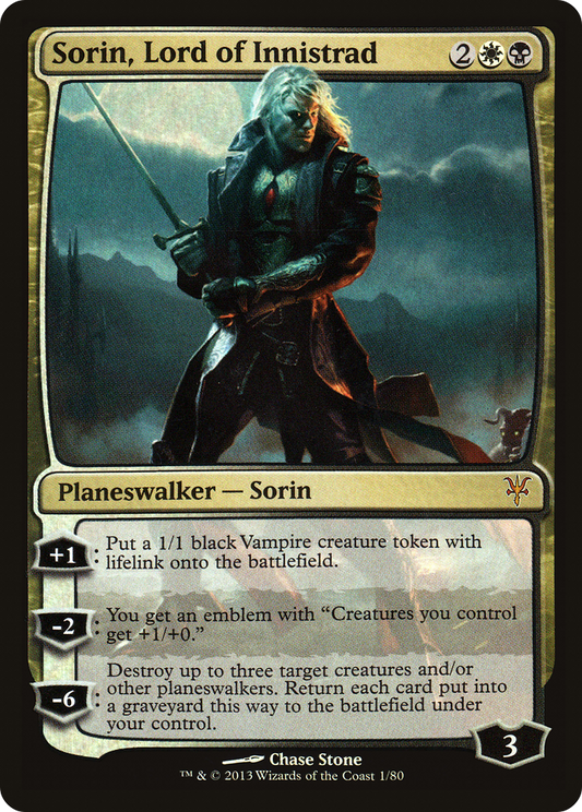 Sorin, Lord of Innistrad (DDK-001) - Duel Decks: Sorin vs. Tibalt Foil