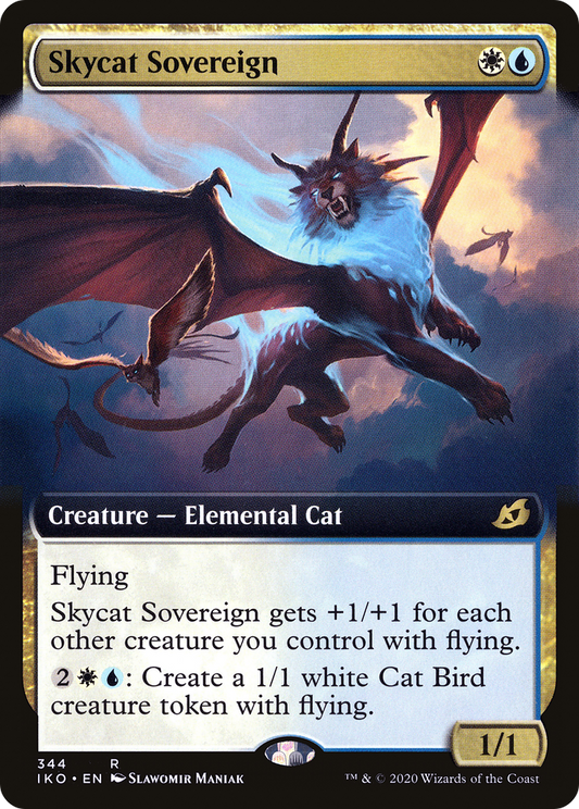 Skycat Sovereign (IKO-344) - Ikoria: Lair of Behemoths: (Extended Art)