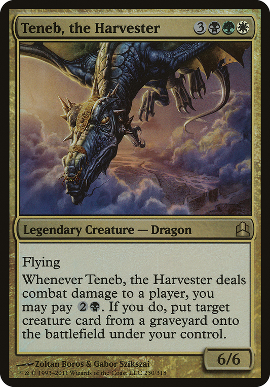 Teneb, the Harvester (OCMD-230) - Commander 2011 Oversized Foil