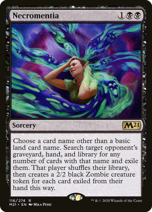 Necromentia  (M21-116) - Core Set 2021 Foil