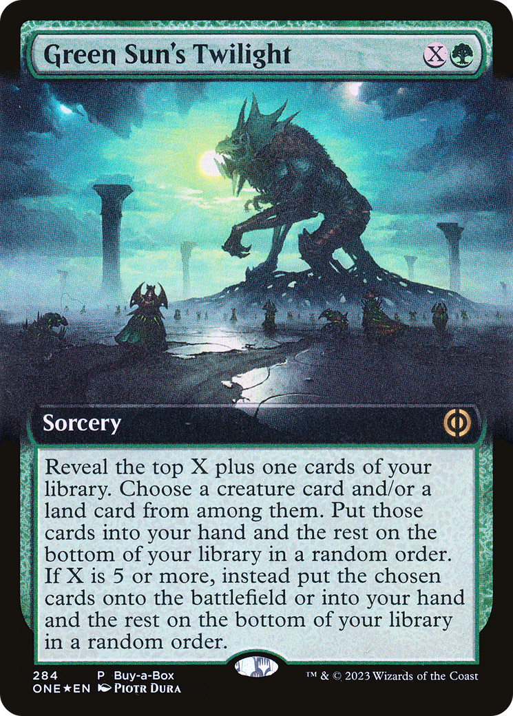 Green Sun's Twilight (ONE-284) - Phyrexia: All Will Be One: (Extended Art) Foil