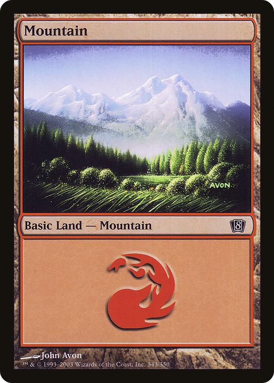 Mountain (8ED-343★) - Eighth Edition Foil