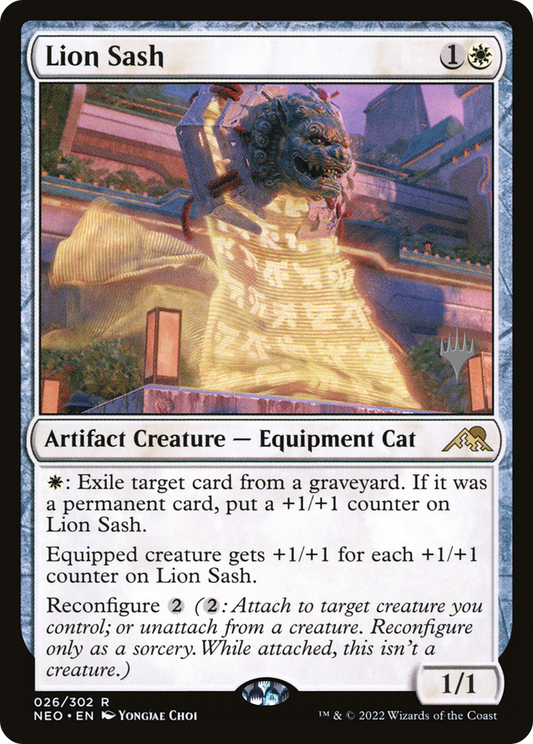 Lion Sash (PNEO-26P) - Kamigawa: Neon Dynasty Promos Foil