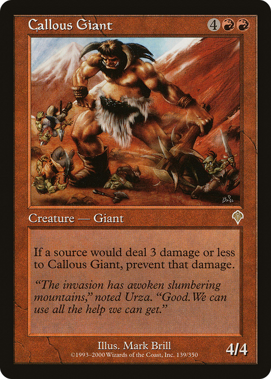 Callous Giant (INV-139) - Invasion Foil