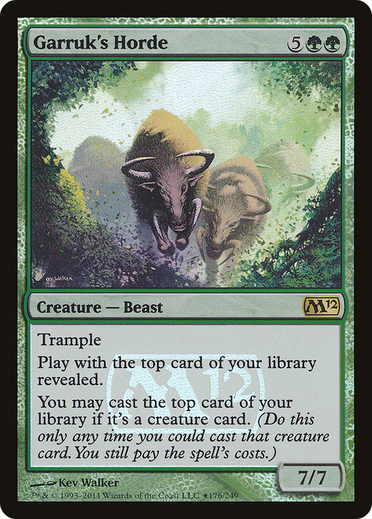 Garruk's Horde (PM12-176★) - Magic 2012 Promos Foil