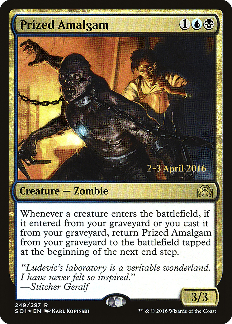 Prized Amalgam (PRE-249S) - Shadows over Innistrad Promos (Prerelease) Foil