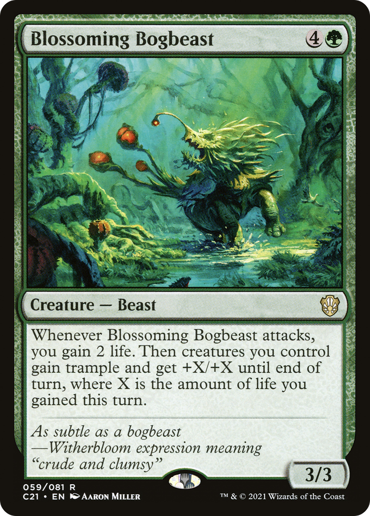 Blossoming Bogbeast (C21-059) - Commander 2021