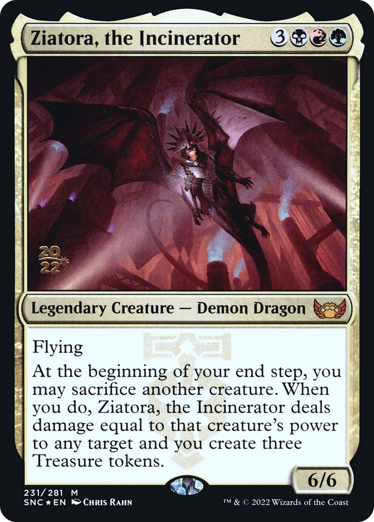 Ziatora, the Incinerator (PSNC-231S) - Streets of New Capenna Promos Foil