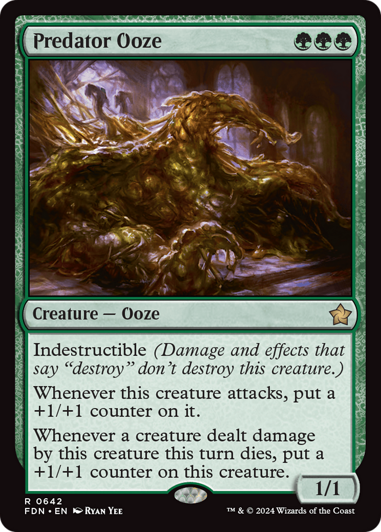 Predator Ooze (FDN-642) - Foundations Foil