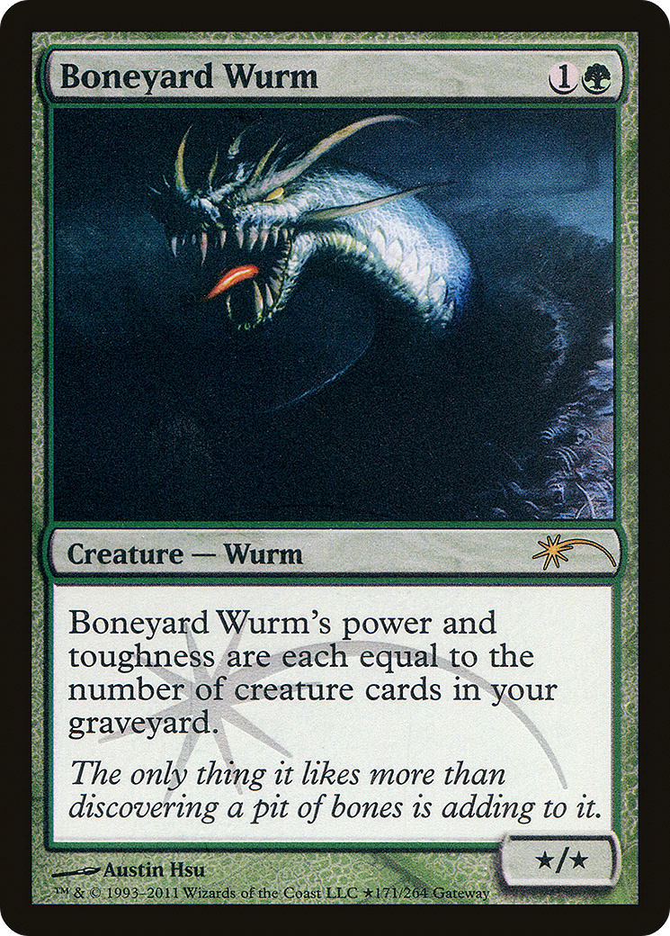 Boneyard Wurm (PW11-084) - Wizards Play Network 2011 Foil