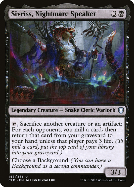 Sivriss, Nightmare Speaker (CLB-148) - Commander Legends: Battle for Baldur's Gate Foil