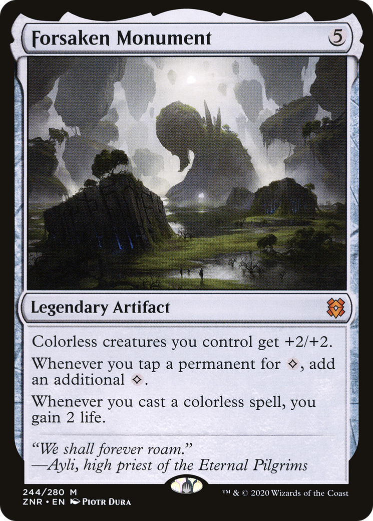 Forsaken Monument (ZNR-244) - Zendikar Rising Foil