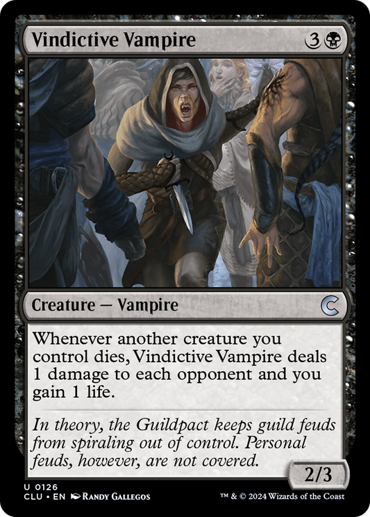 Vindictive Vampire (CLU-126) - Ravnica: Clue Edition