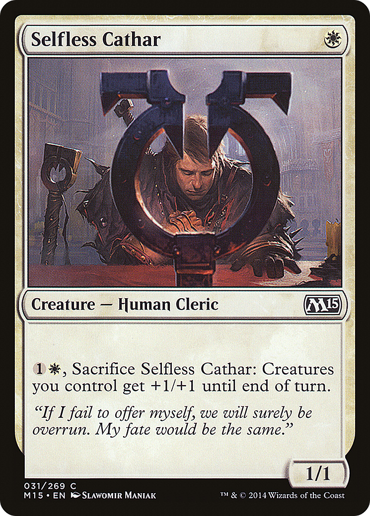 Selfless Cathar (M15-031) - Magic 2015 Foil