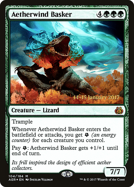 Aetherwind Basker (PAER-104S) - Aether Revolt Promos Foil