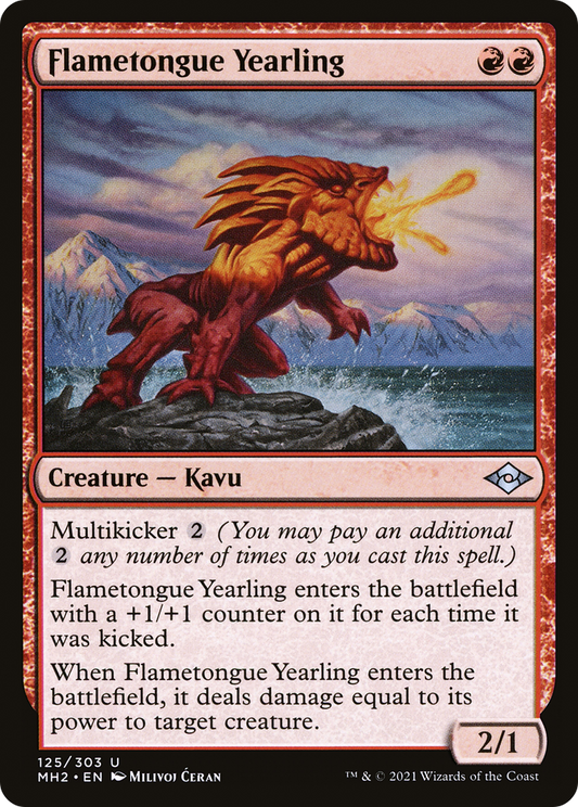 Flametongue Yearling (MH2-125) - Modern Horizons 2