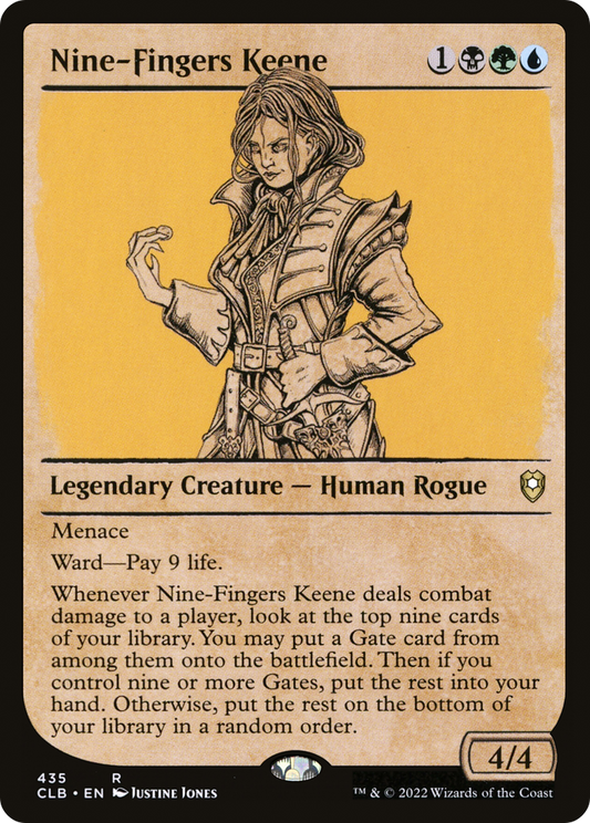 Nine-Fingers Keene (CLB-435) - Commander Legends: Battle for Baldur's Gate: (Showcase) Foil