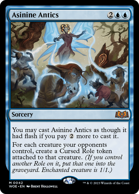 Asinine Antics (PPWOE-042) - Wilds of Eldraine Promos Foil (Promo Pack)