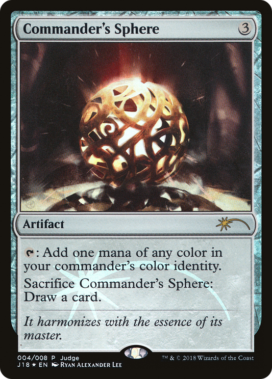 Commander's Sphere (J18-004) - Judge Gift Cards 2018 Foil