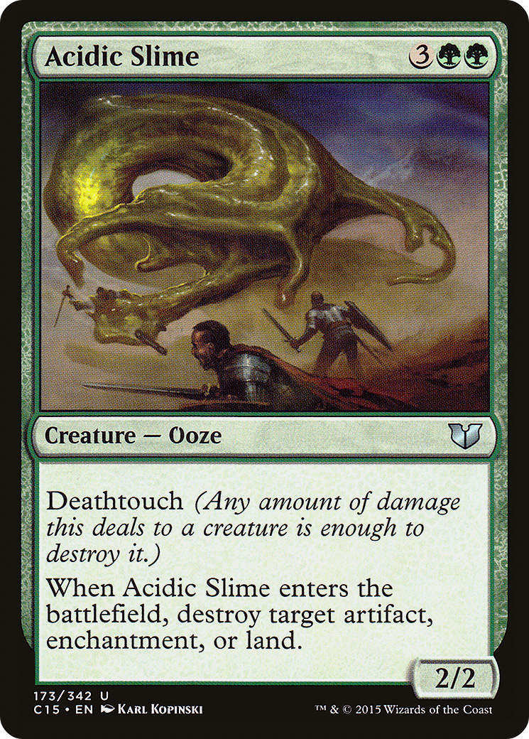 Acidic Slime (C15-173) - Commander 2015