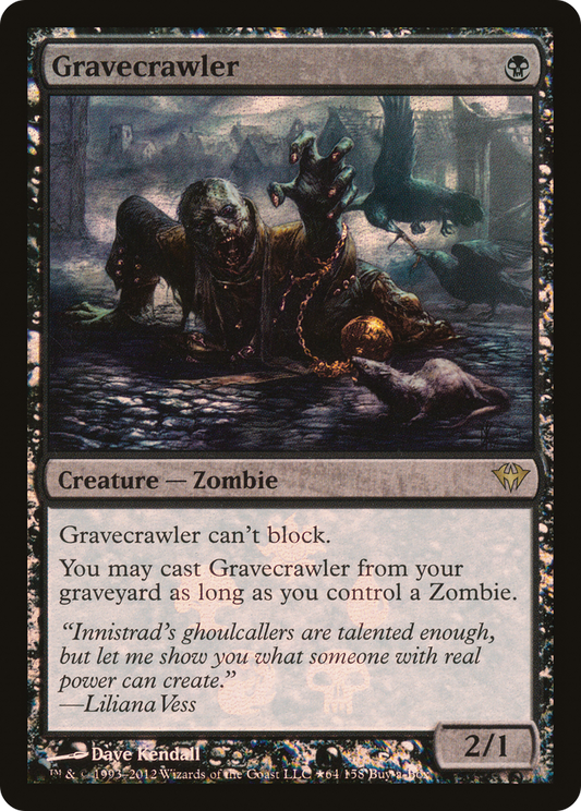 Gravecrawler (PDKA-64★) - Dark Ascension Promos Foil