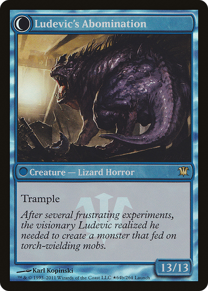 Ludevic's Test Subject // Ludevic's Abomination (PISD-64★) - Innistrad Promos: (Double Faced Transform) Foil