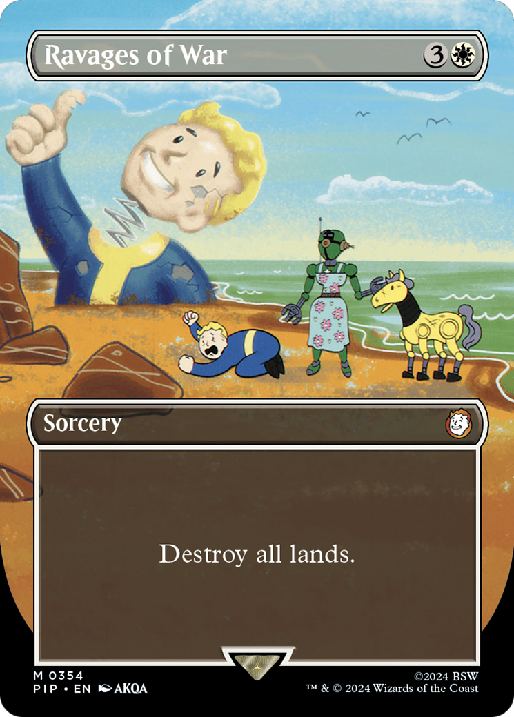 Ravages of War (Borderless) (PIP-354) - Fallout (Borderless) Foil