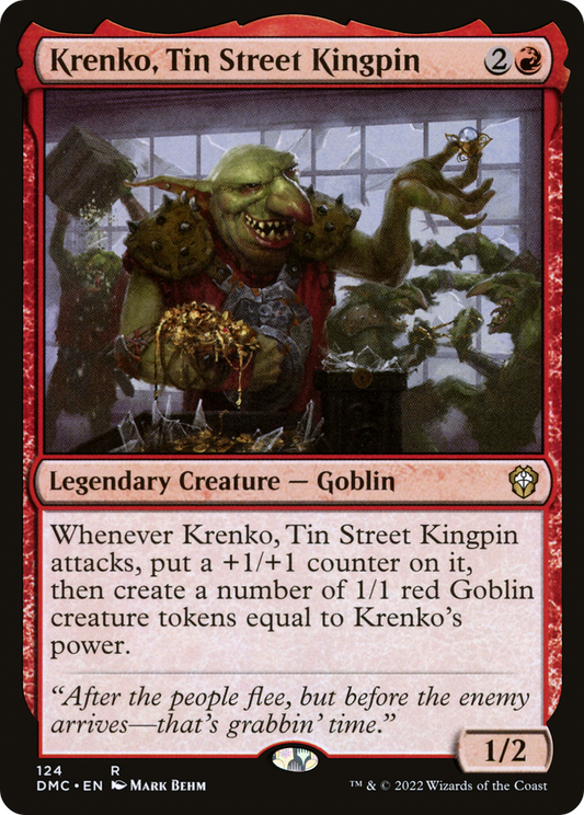 Krenko, Tin Street Kingpin (DMC-124) - Dominaria United Commander