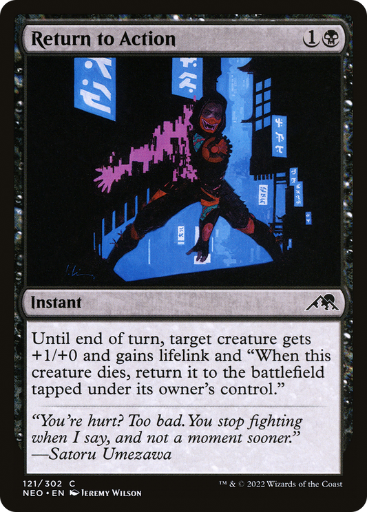 Return to Action (NEO-121) - Kamigawa: Neon Dynasty Foil