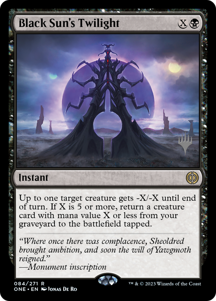 Black Sun's Twilight (PONE-84P) - Phyrexia: All Will Be One Promos