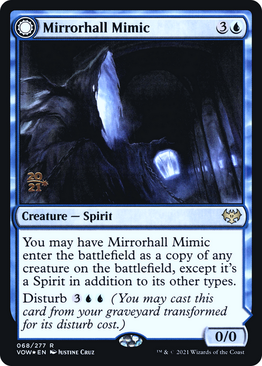 Mirrorhall Mimic // Ghastly Mimicry (PVOW-68S) - Innistrad: Crimson Vow Promos: (Double Faced Transform) Foil