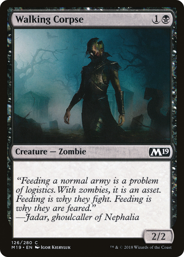 Walking Corpse (M19-126) - Core Set 2019