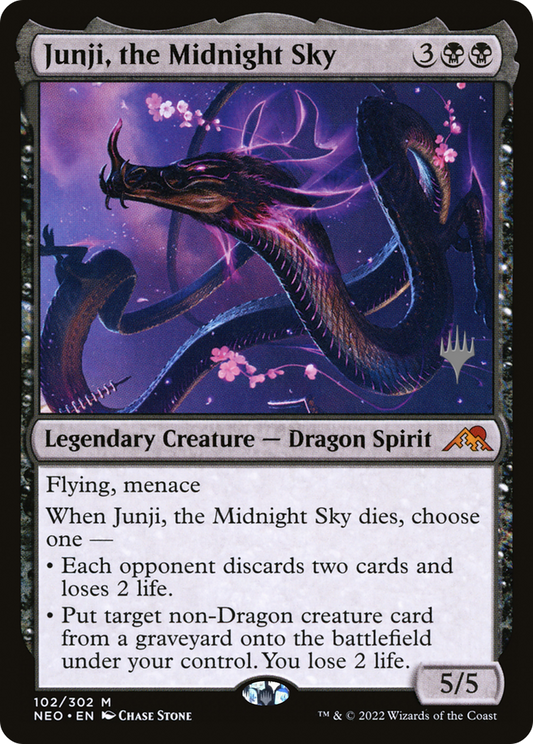 Junji, the Midnight Sky (PNEO-102P) - Kamigawa: Neon Dynasty Promos